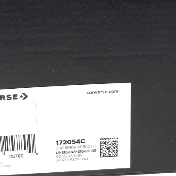 Converse CTAS Berkshire Boot High Top White Gray Women Leather Sneakers 172054C - Picture 8 of 10